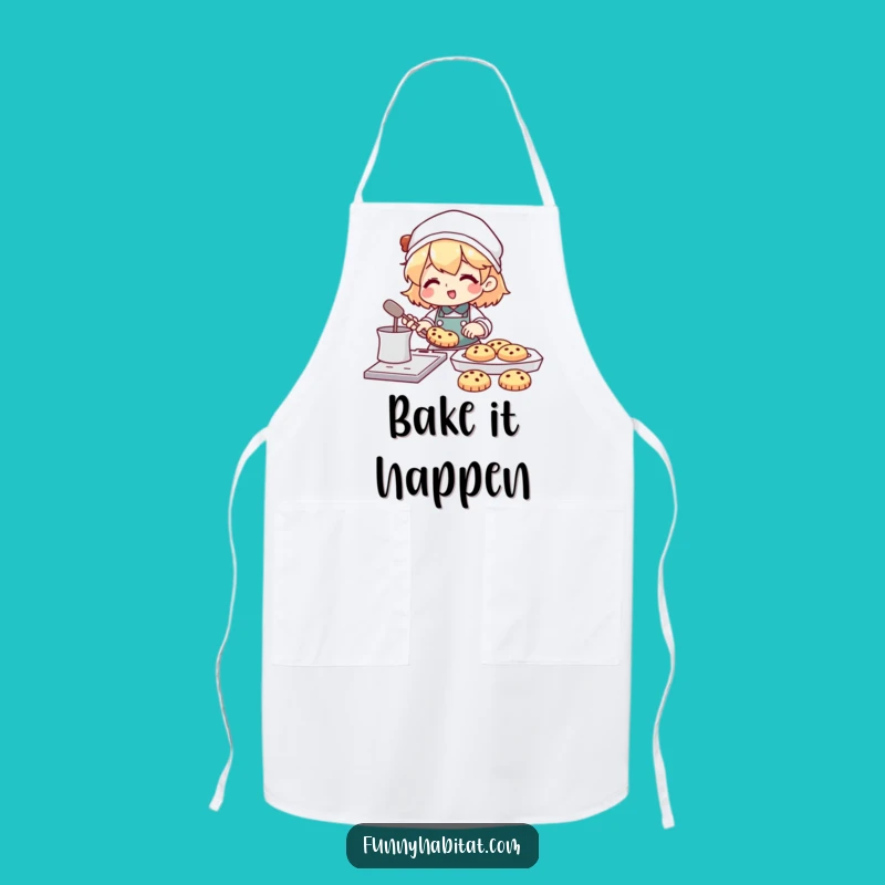 Funny Happy Baker Apron: Bake with Joy in This Humorous Chef's Wear