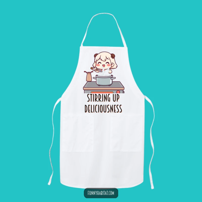 Funny Chef Apron: Stirring Pot Design, Kitchen Essential, Hilarious Funny Gift