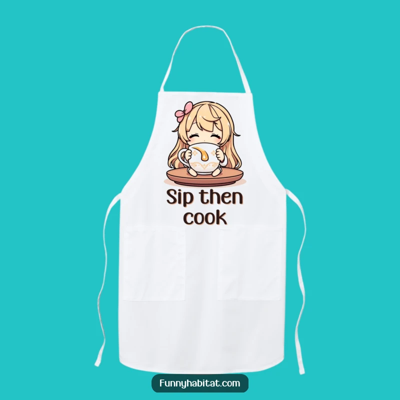 Funny Tea Lover Apron: Keep Your Clothes Clean While You Sip and Relax