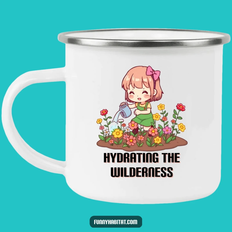 Durable Funny Gardener Camping Mug: Adventure Fueled by Blooms