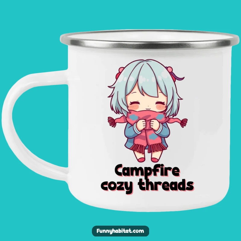 Funny Knitter's Camping Mug: Yarn and Wanderlust, Hilarious Outdoor Gift!