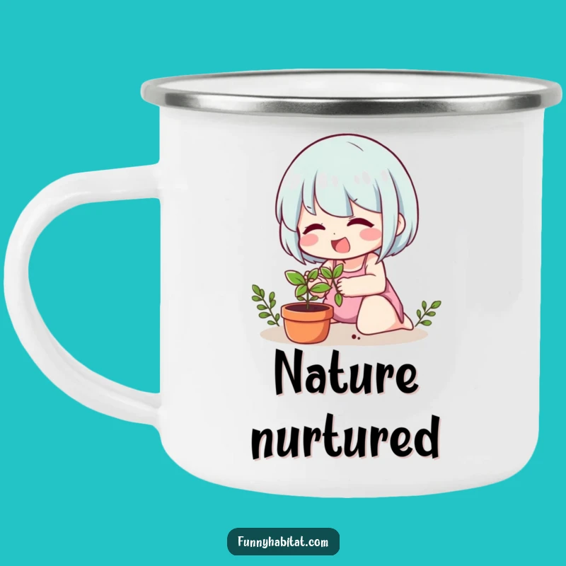 Funny Plant Lover Camping Mug: Your Companion for Green Adventures!