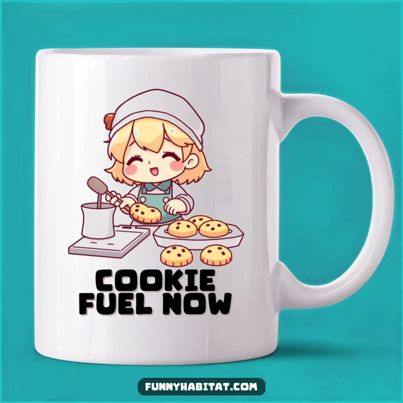 Funny Happy Baker Mug: Hilarious Cookie Lover Gift for Sweet Mornings