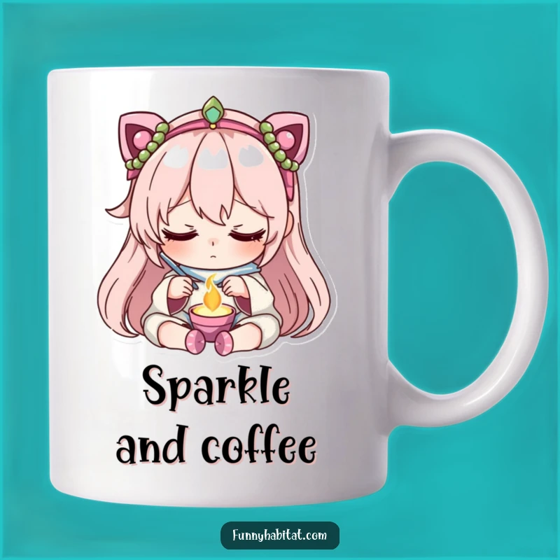 Funny Jewelry Maker Mug: Peaceful Crafter Concentrating, Perfect Gift