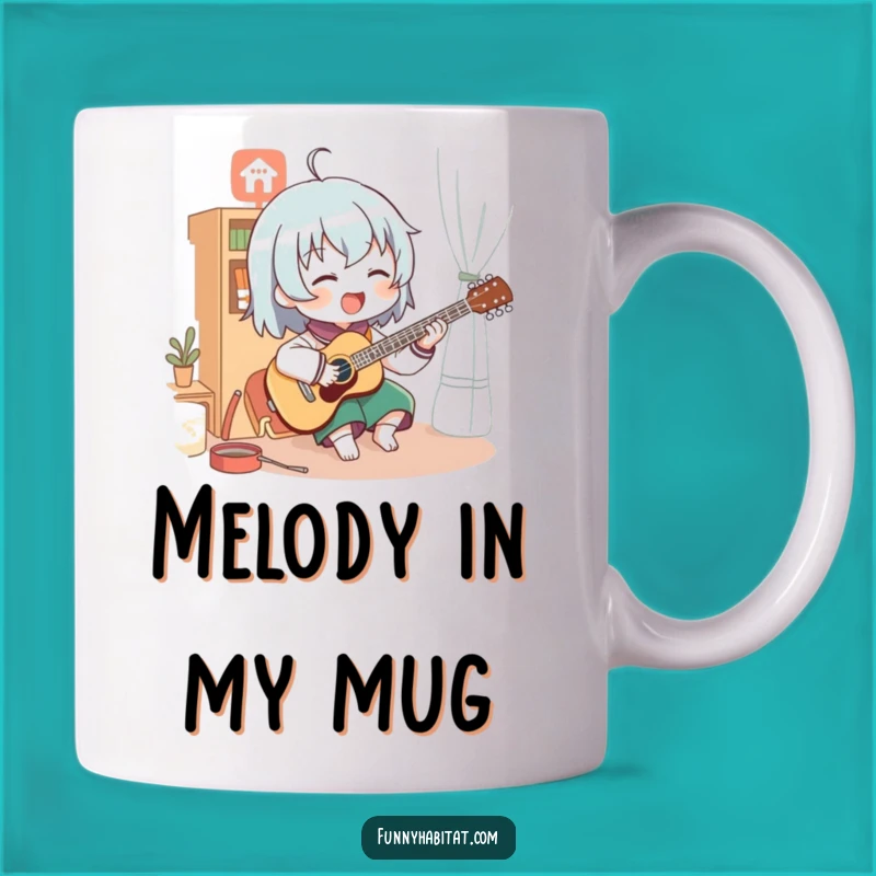 Funny Music Character Mug: Enthusiastic Player - Perfect Funny Gift for Musicians