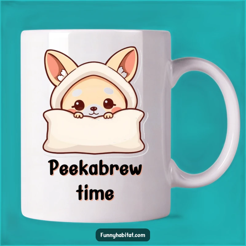 Funny Peek-a-Boo Animal Mug: Adorable Funny Gift for Curious Souls
