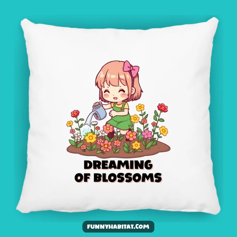 Soft Funny Gardener Pillow: Cuddle Up with Blooming Comfort
