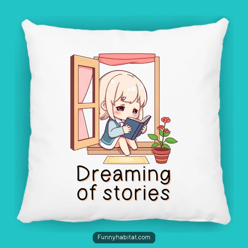 Funny Bookworm Pillow: Cozy Reading Comfort - A Sweet and Funny Gift!