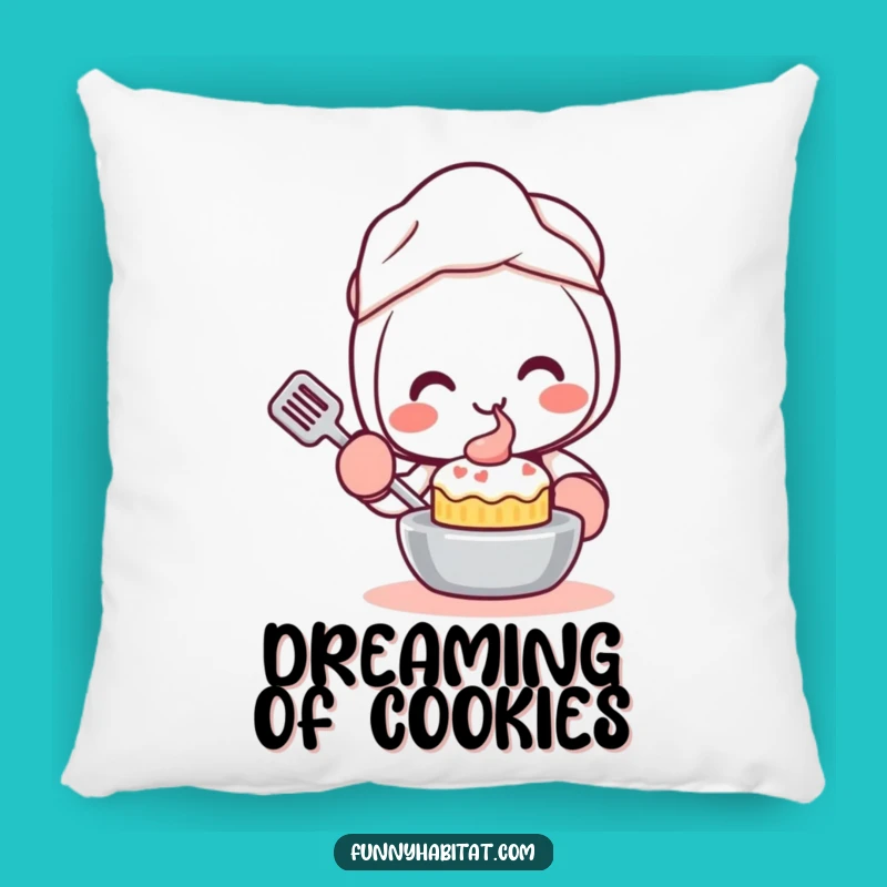 Funny Kawaii Baker Pillow: Cute Character Comfort, Perfect Cozy Gift