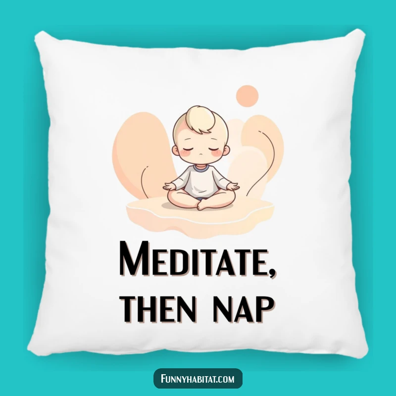 Funny Zen Master Pillow - Cozy Comfort for Peaceful Slumbers!