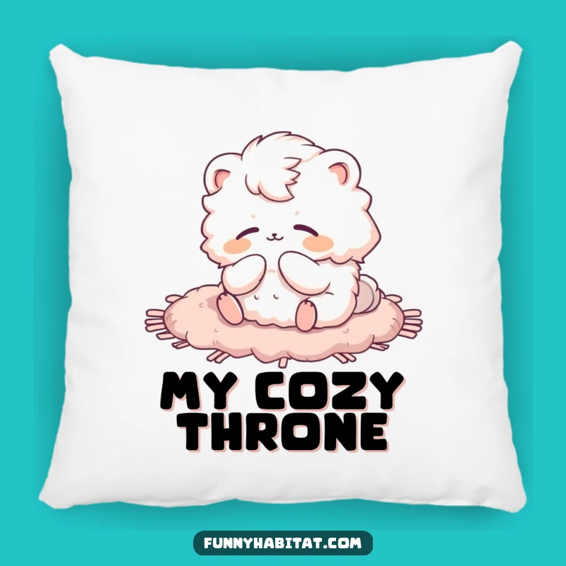 Funny Blissful Animal Pillow: Soft Funny Gift for Cozy Spaces