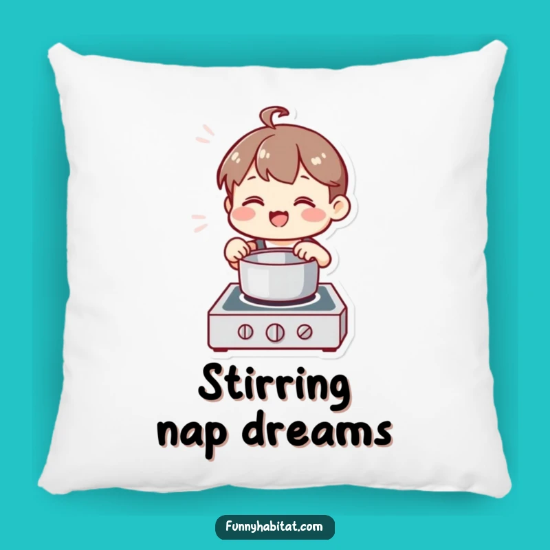 Funny Chef Character Pillow: Cozy Cooking Comfort, Perfect Soft Gift