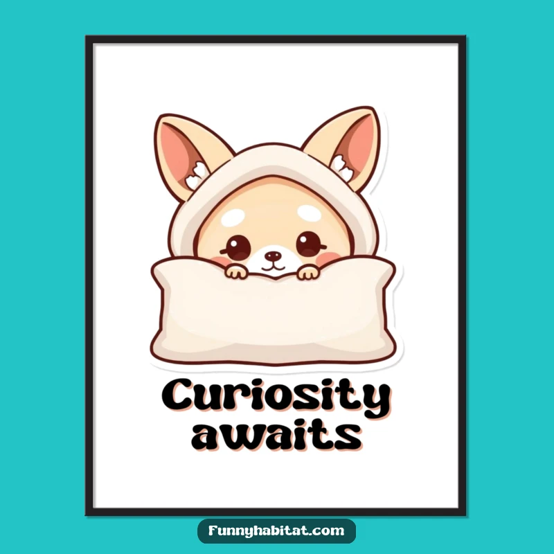 Funny Peek Animal Digital Print: Instant Whimsical Funny Gift Art