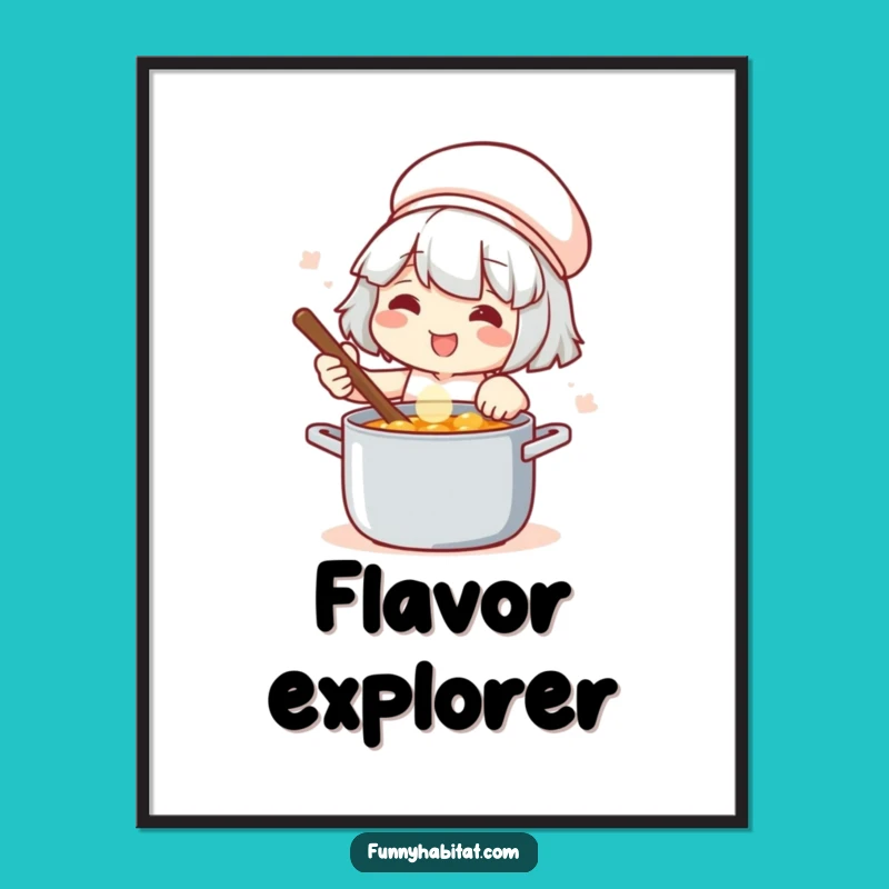 Funny Chef Digital Art: Instant Kitchen Decor, Perfect Funny Gift for Foodies