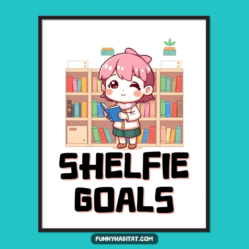 Funny Organizer Digital Art: Bookshelf Arranger Wall Decor - Amazing Funny Gift