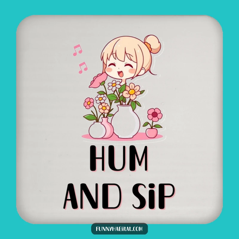 Funny Flower Arranger Coasters: Add Floral Charm and Humor to Your Table