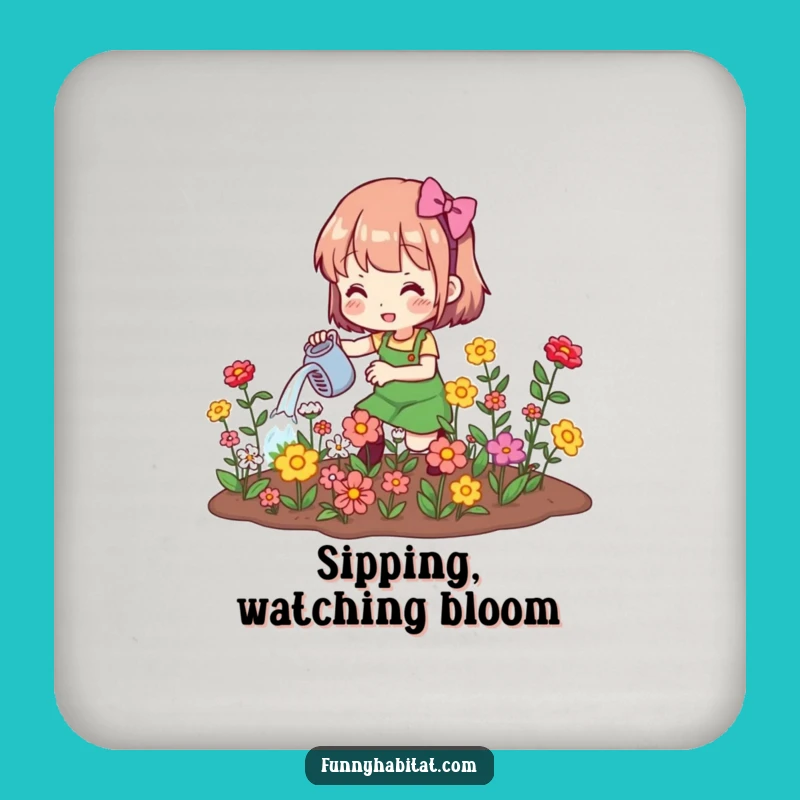 Funny Gardener Coasters: Protect Surfaces with Blooming Cheer