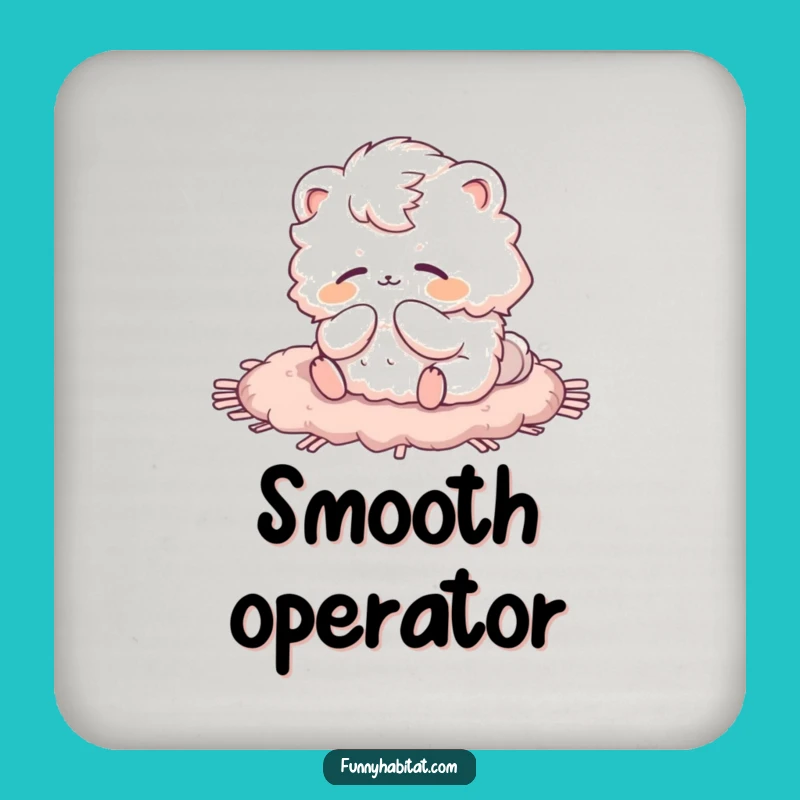 Funny Grooming Animal Coaster: Stylish Funny Gift for Any Table