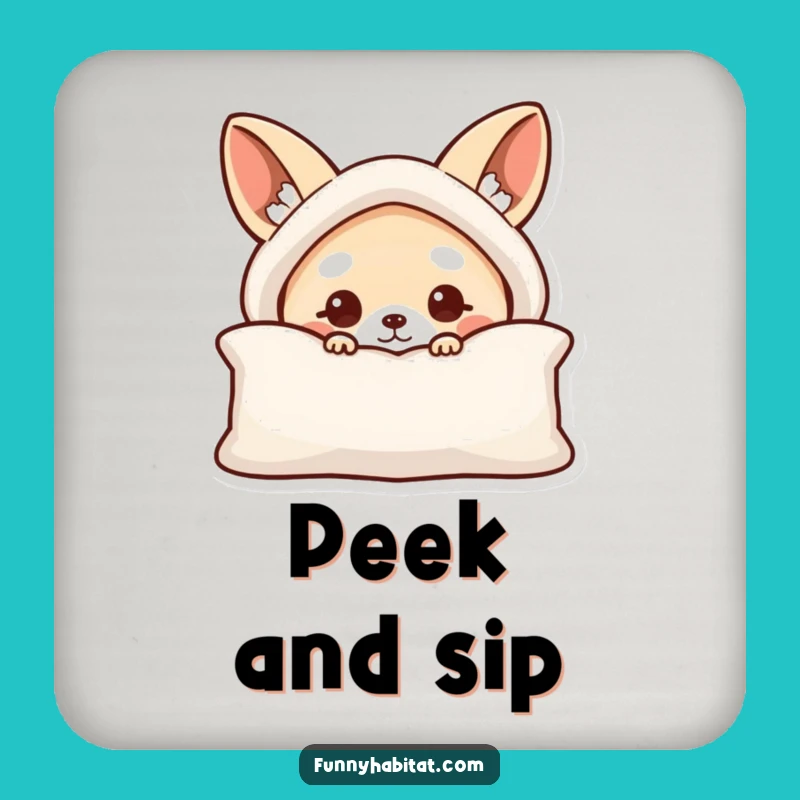 Funny Peeking Animal Coaster: Protect Surfaces with Funny Charm