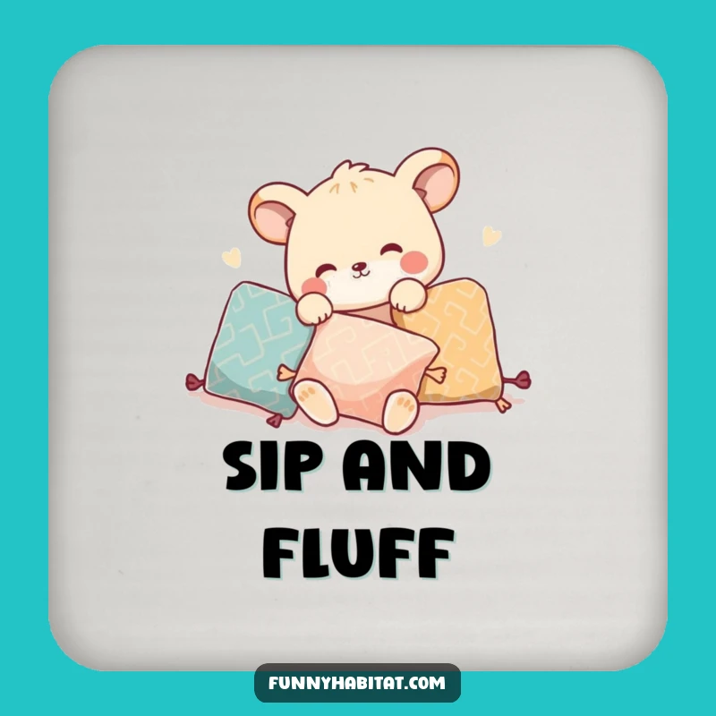 Funny Pillow Rearranger Coaster: Protect Surfaces with Funny Style