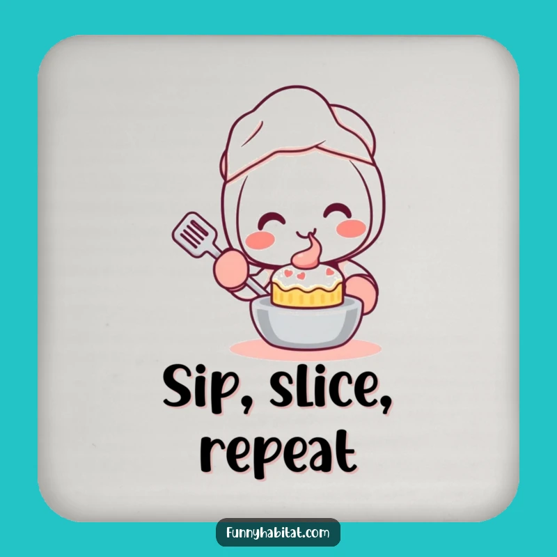 Funny Kawaii Baker Coaster: Cute Character Protection, Perfect Table Gift