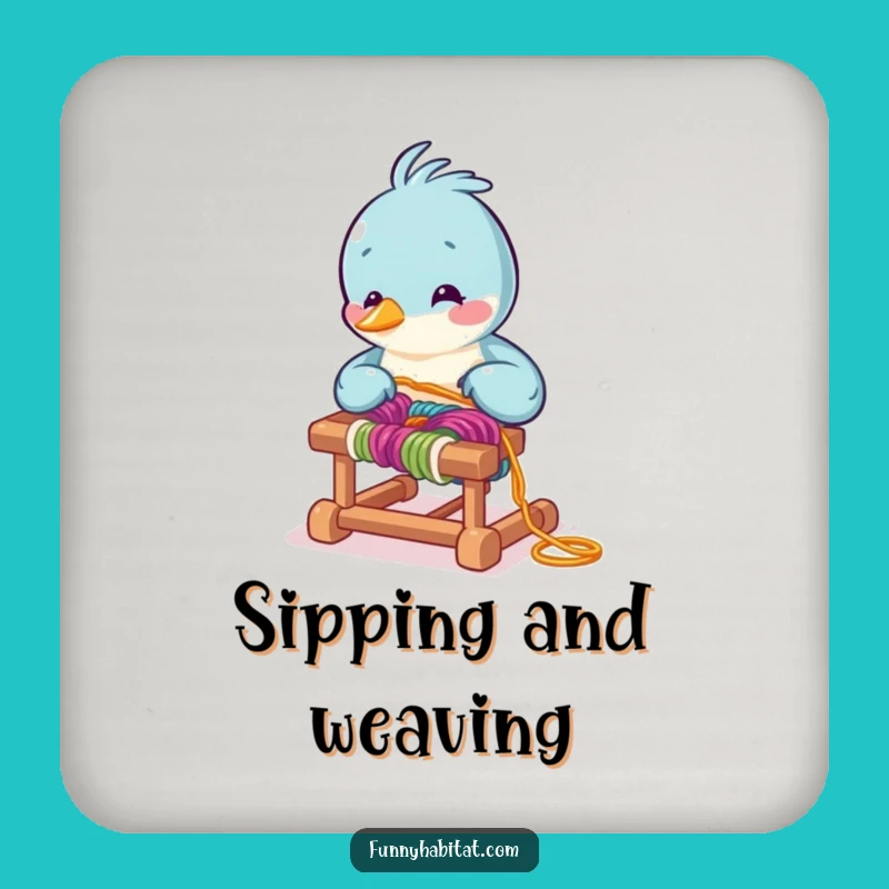 Funny Bird Weaver Coasters - Crafty Set, Perfect Humorous Gift