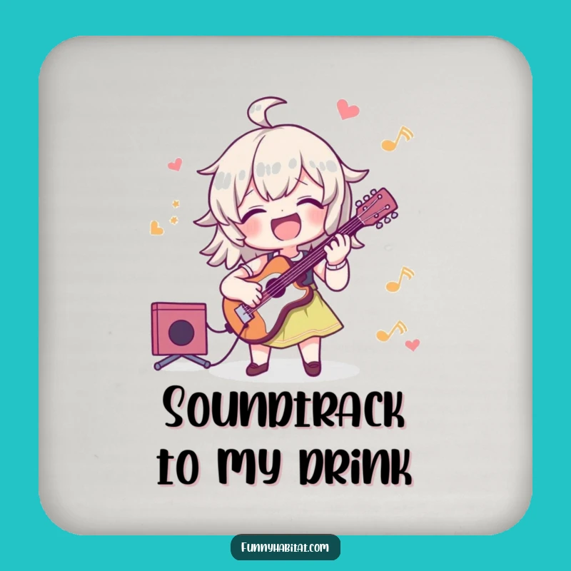 Funny Musician Coaster Set: Protect Surfaces with Musical Comedy