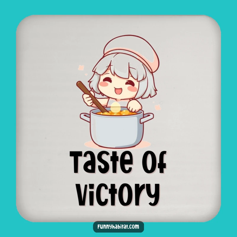 Funny Chef Coaster: Protect Surfaces, Unique Funny Gift for Kitchen Lovers