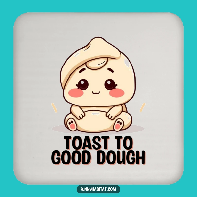 Funny Baker Character Coaster: Protect Surfaces with Flavor!