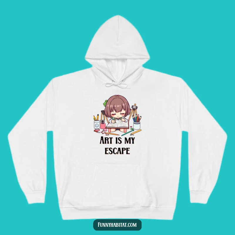 Funny Artist Hoodie: Cozy Up and Sketch in This Creative Apparel