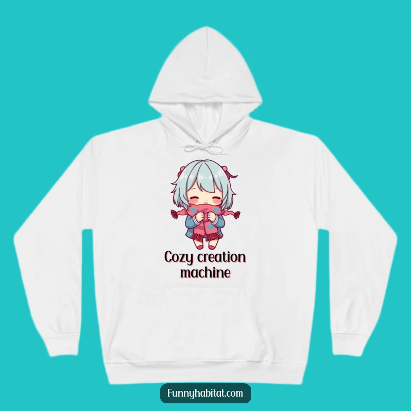 Cozy Funny Knitter Hoodie: Snuggle Up with Yarn, Best Humorous Gift for Crafters