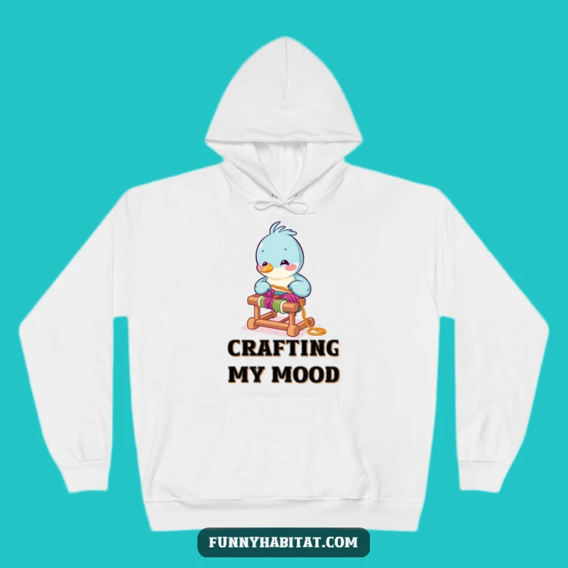 Funny Bird Weaver Hoodie - Warm Crafter Sweatshirt, Great Humorous Gift