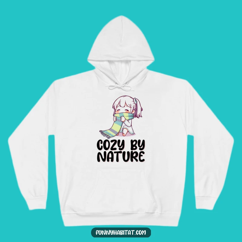 Funny Knitting Character Hoodie: Cozy Scarf Knitter Sweatshirt - Ideal Funny Gift