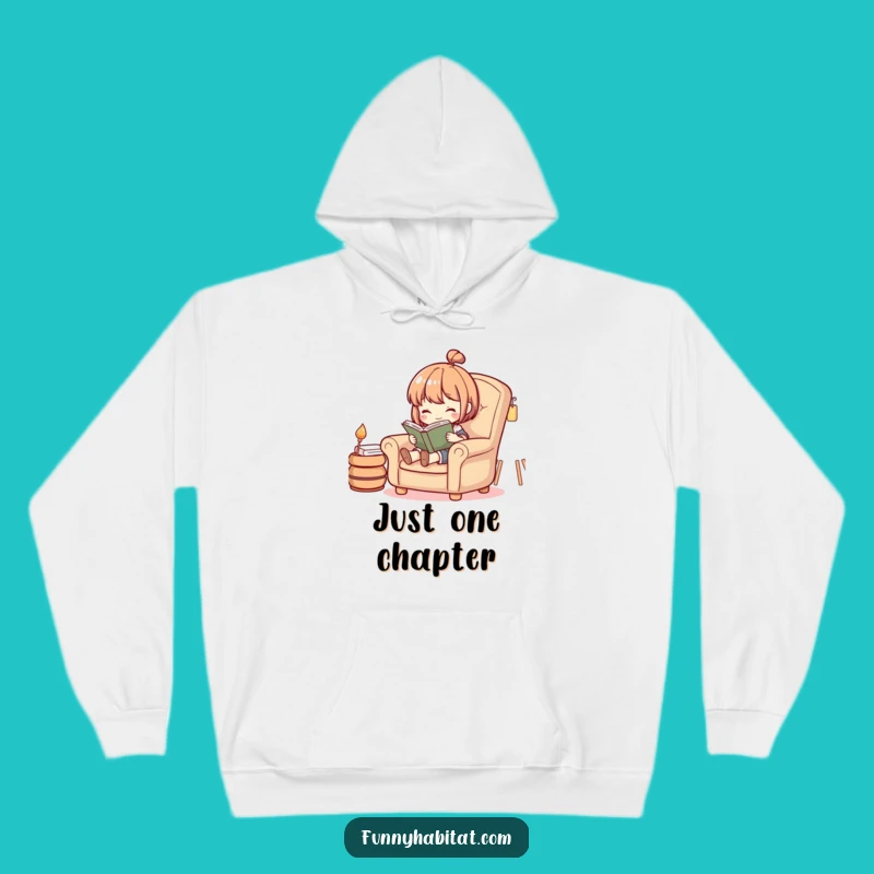 Funny Reading Hoodie: Warm Cozy Armchair Book Lover, Best Funny Gift for Readers