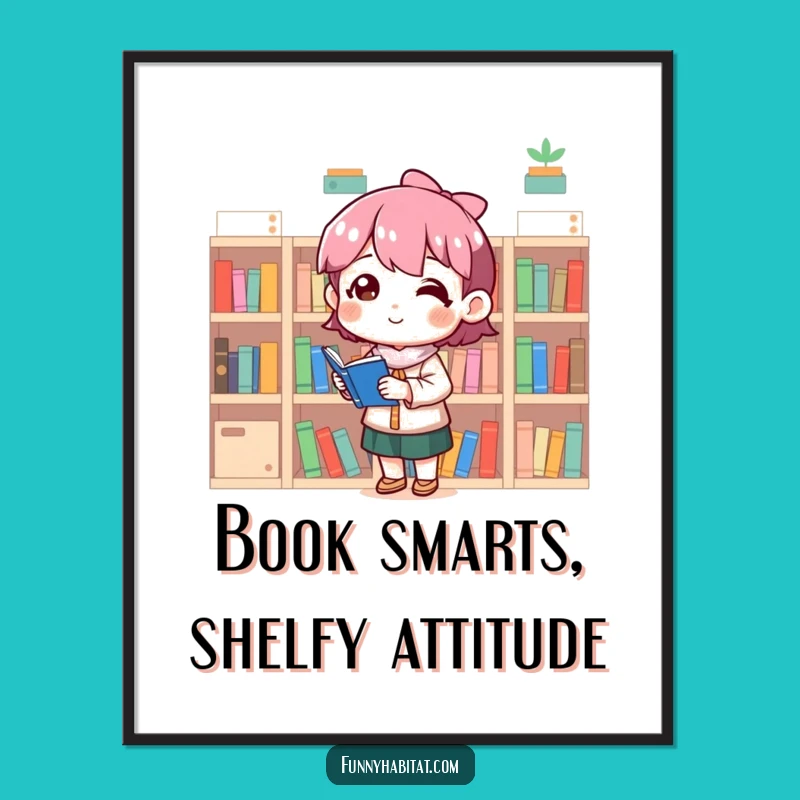 Free Printable Wall Art: Organized Character Tiny Shelves Funny Downloadable
