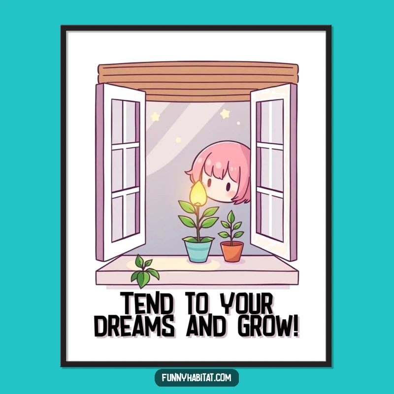 Free Printable Plant Wall Art: Glowing Growth Window Decor Downloadable Art