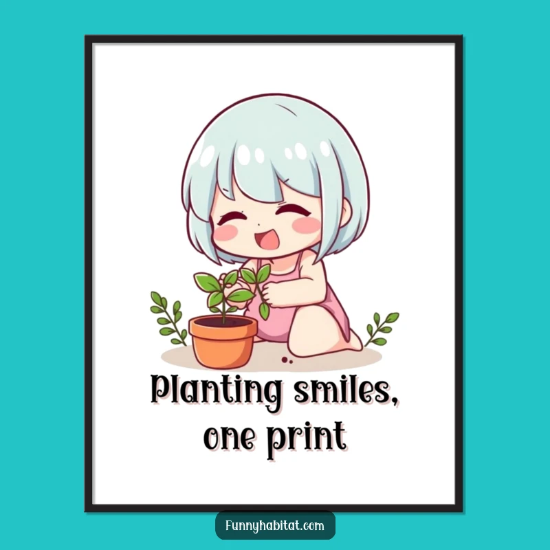 Funny Free Printable Wall Art: Cheerful Gardener Art for a Vibrant, Living Space