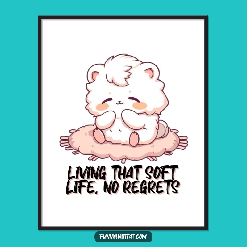 Funny Free Printable Wall Art: Cozy Animal Grooming, Downloadable Decor