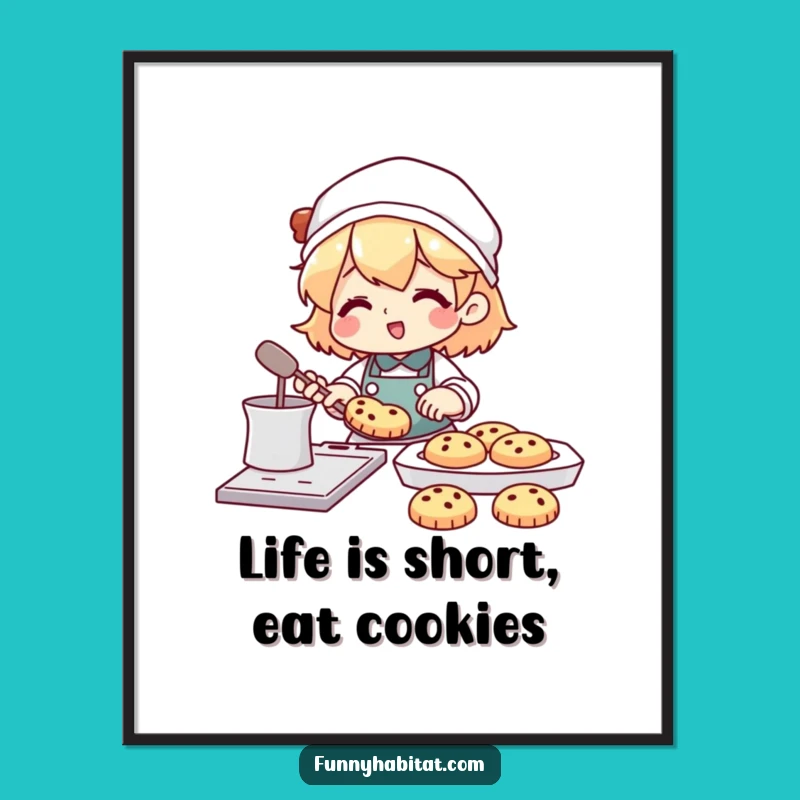 Happy Baker Art: Free Printable Whimsical Cookie Baking Wall Decor