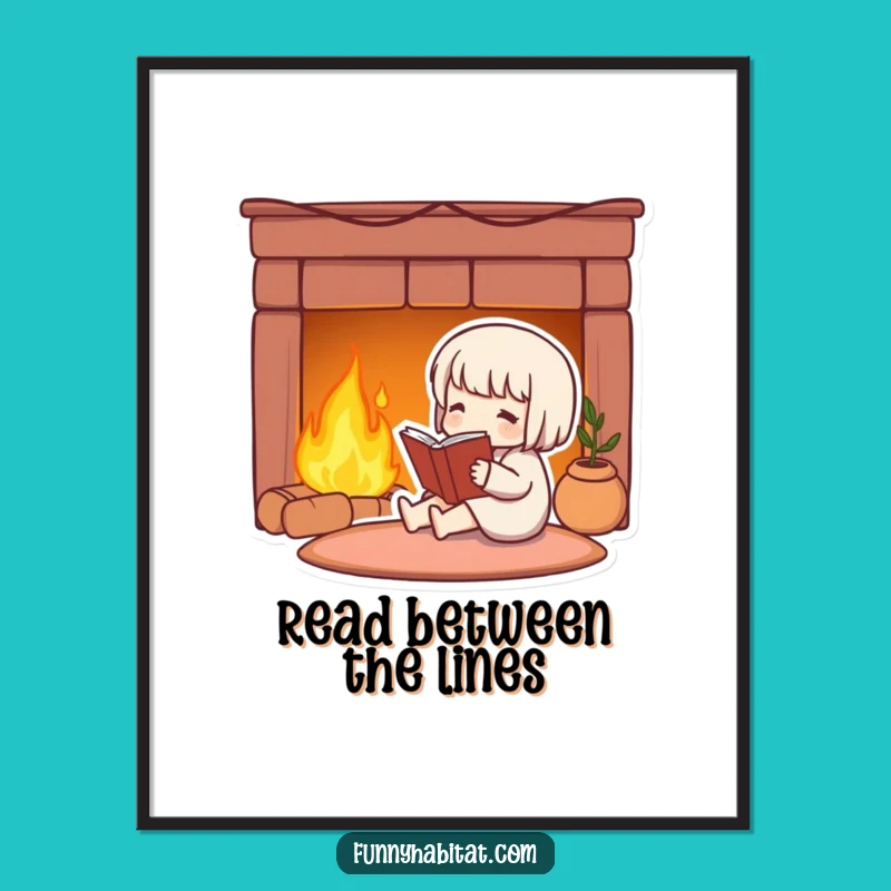 Funny Free Printable Wall Art: Cozy Reader Art for a Peaceful, Welcoming Home