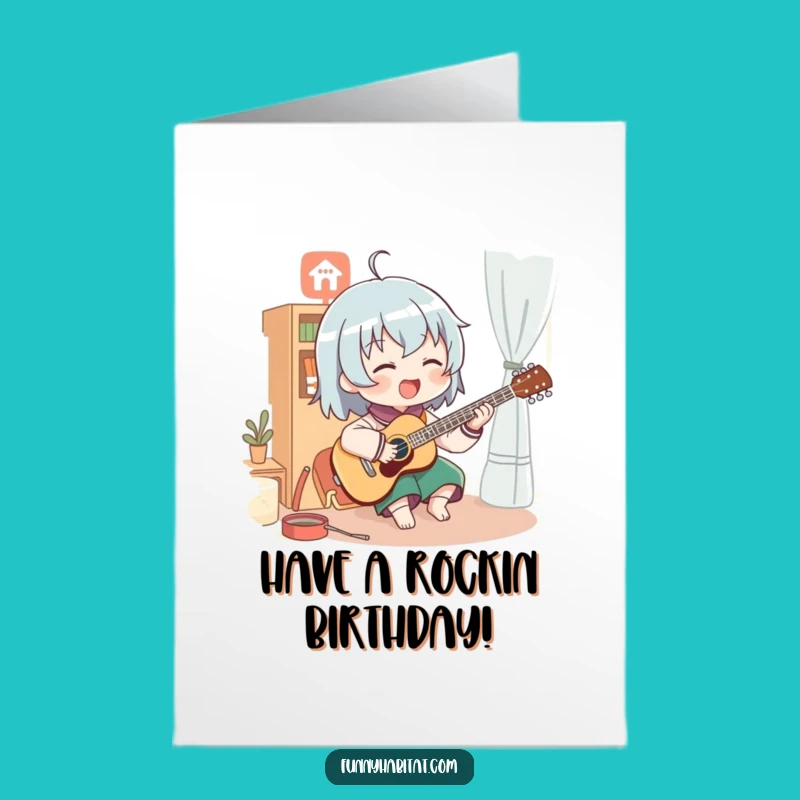 Musical Birthday Card: Free Printable Enthusiastic Instrument Player Gift