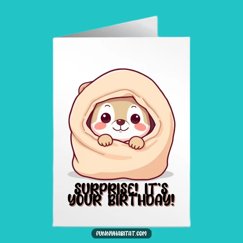 Free Printable Birthday Card: Playful Animal Surprise for a Fun-Filled Celebration