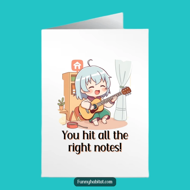 Rockstar Congrats Card: Free Printable Enthusiastic Musician Gift