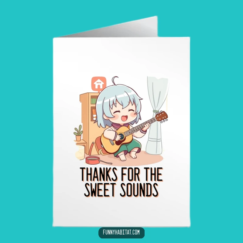 Musical Thanks Card: Free Printable Enthusiastic Player Appreciation Gift
