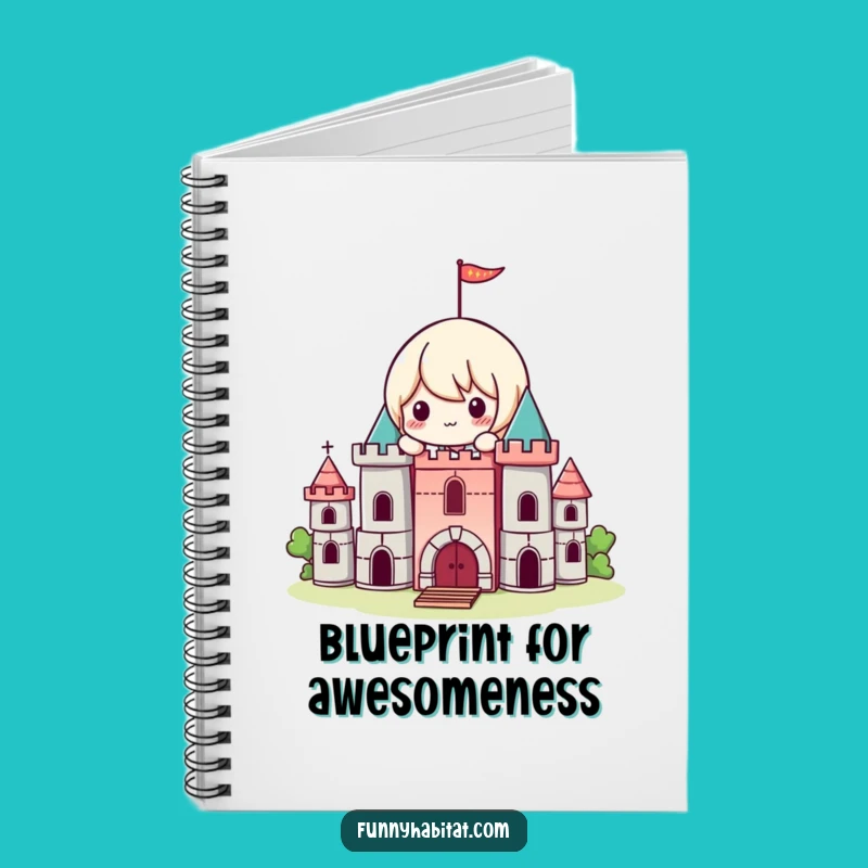Funny Kawaii Builder Notebook: Playful Castle Journal, Perfect for Ideas