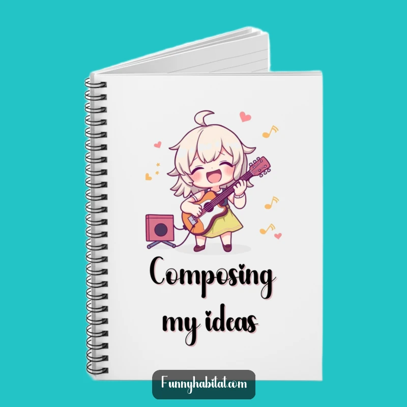 Funny Musician Notebook: Jot Down Your Tunes with a Smile and Humor