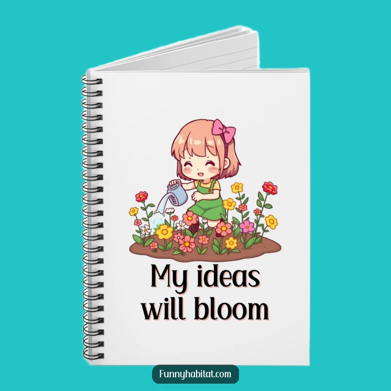 Funny Gardener Notebook: Grow Your Ideas with Blooming Notes