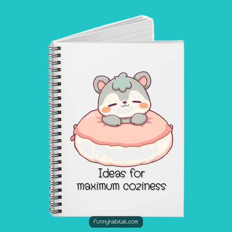 Funny Journal Animal Notebook: Contented Character Lounges, Perfect Funny Gift for Writers