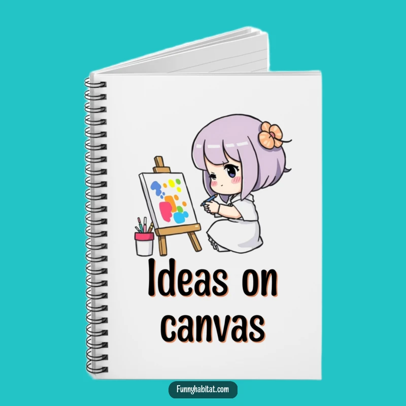 Funny Artist's Notebook: Concentrated Painter, Humorous Gift Journal