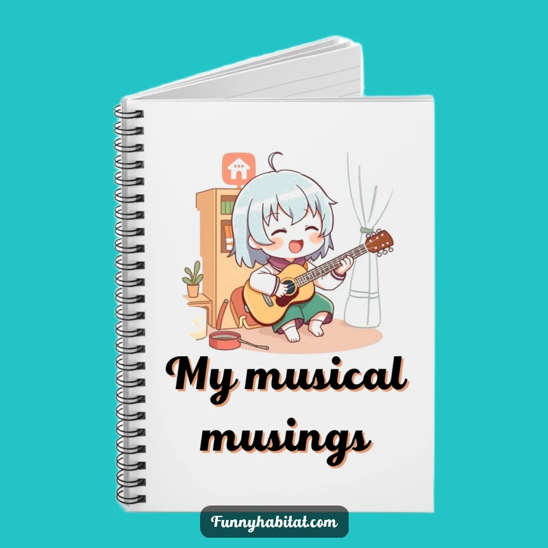 Funny Music Character Notebook: Enthusiastic Player Journal - Perfect Funny Gift
